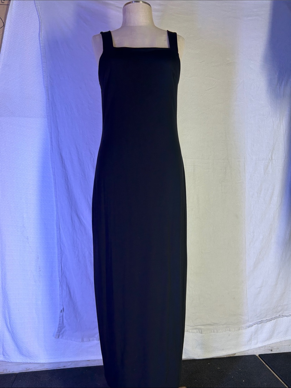 Express Black Square-Neck Maxi Dress